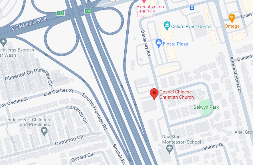 Map of Gospel Chinese Christian Church